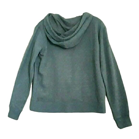 Aeropostale Hooded Fleece Jacket Womens XS Blue Kangaroo Pocket Pullover Logo - Picture 2 of 8